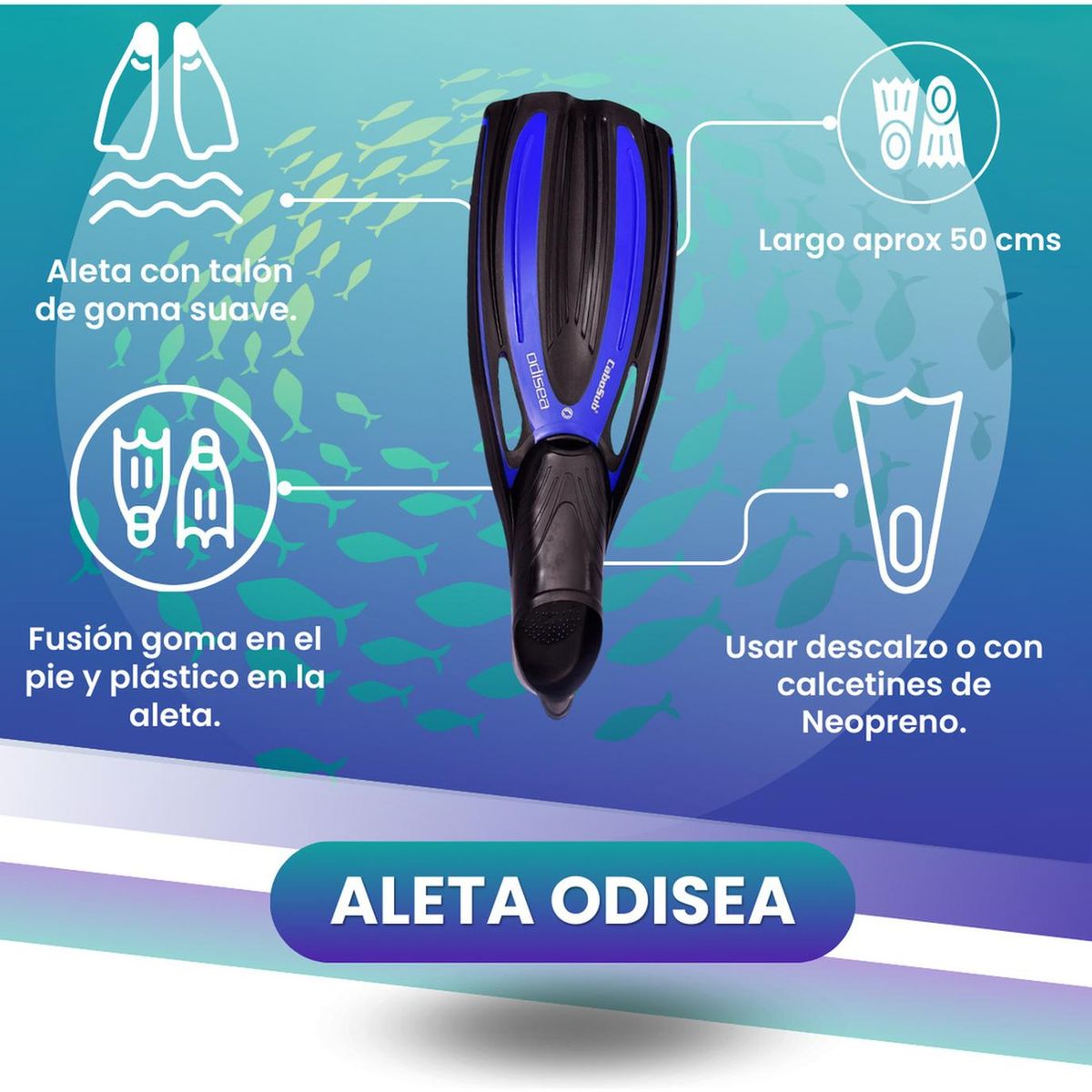 CABOSUB - Aleta De Buceo Odisea Cabosub