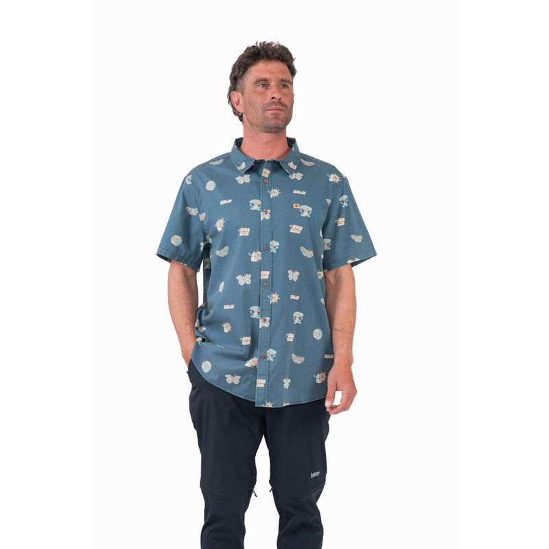 KAYA UNITE - Camisa Cotton Misty Blue