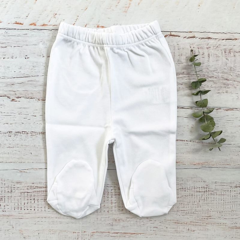 WAWABABY - Patitas Unisex Wawa Blancas Basicas Algodón Pima