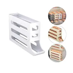 GENERICO - Dispensador de Huevos Pro con 4 Bases Perfecta para Organizar Huevos