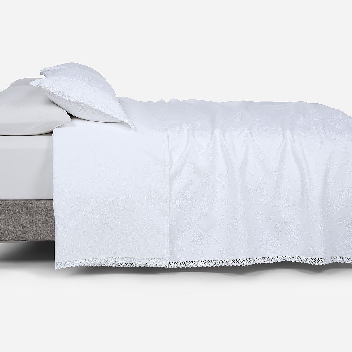 ROSEN - Colcha Algodón Denver Blanco King