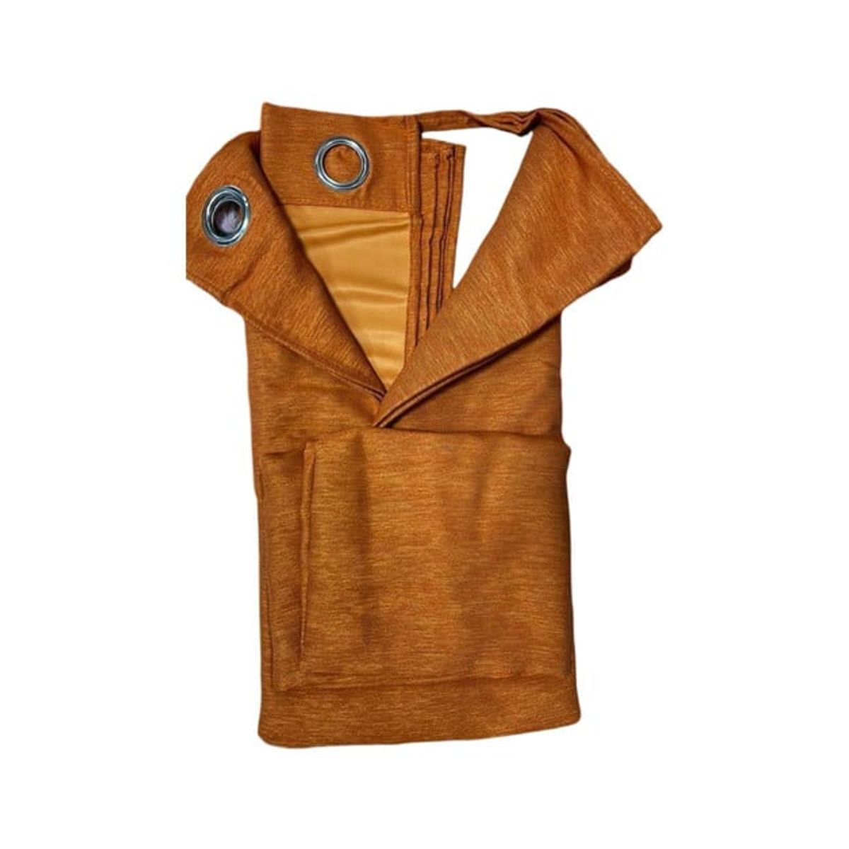 GENERICO - CORTINA 2 PAÑOS CON RELIEVE 140X230 NARANJA