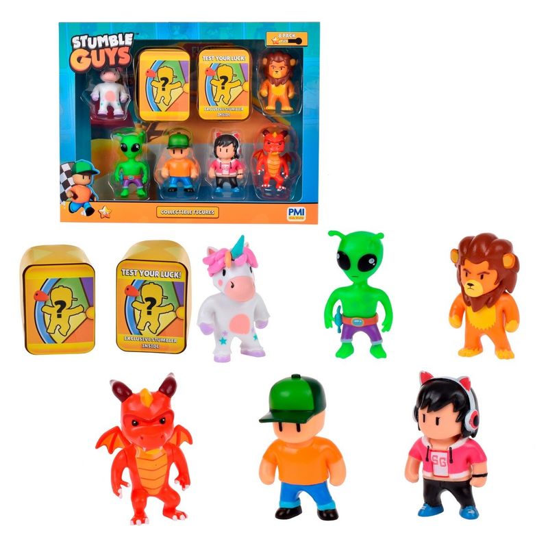 ANSALDO - PACK 8 FIGURAS 5 CMS STUMBLE GUYS - MR. STUMBLE