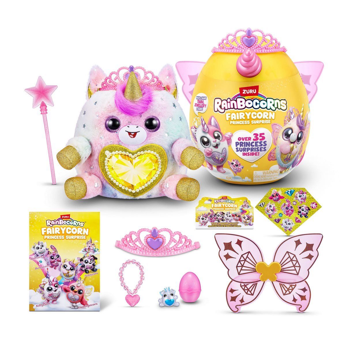 ANSALDO - Huevo sorpresa RAINBOCORNS colección princesa rosado