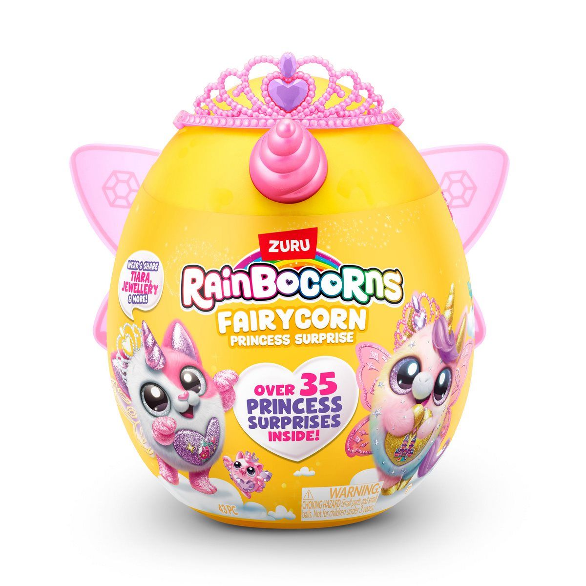 ANSALDO - Huevo sorpresa RAINBOCORNS colección princesa rosado