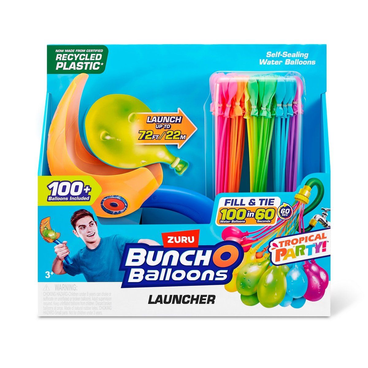ANSALDO - Lanzador de dardos de agua Bunch O Balloons 3 boquillas