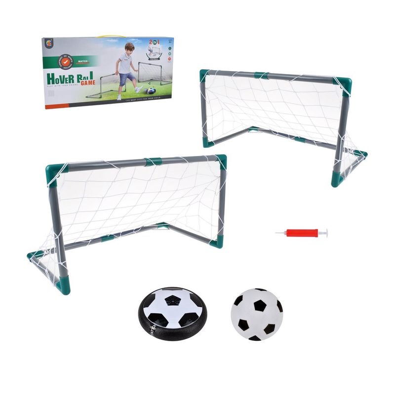 ANSALDO - PELOTA DE AIRE DESLIZANTE Y PELOTA INFLABLE MAS 2 ARCOS