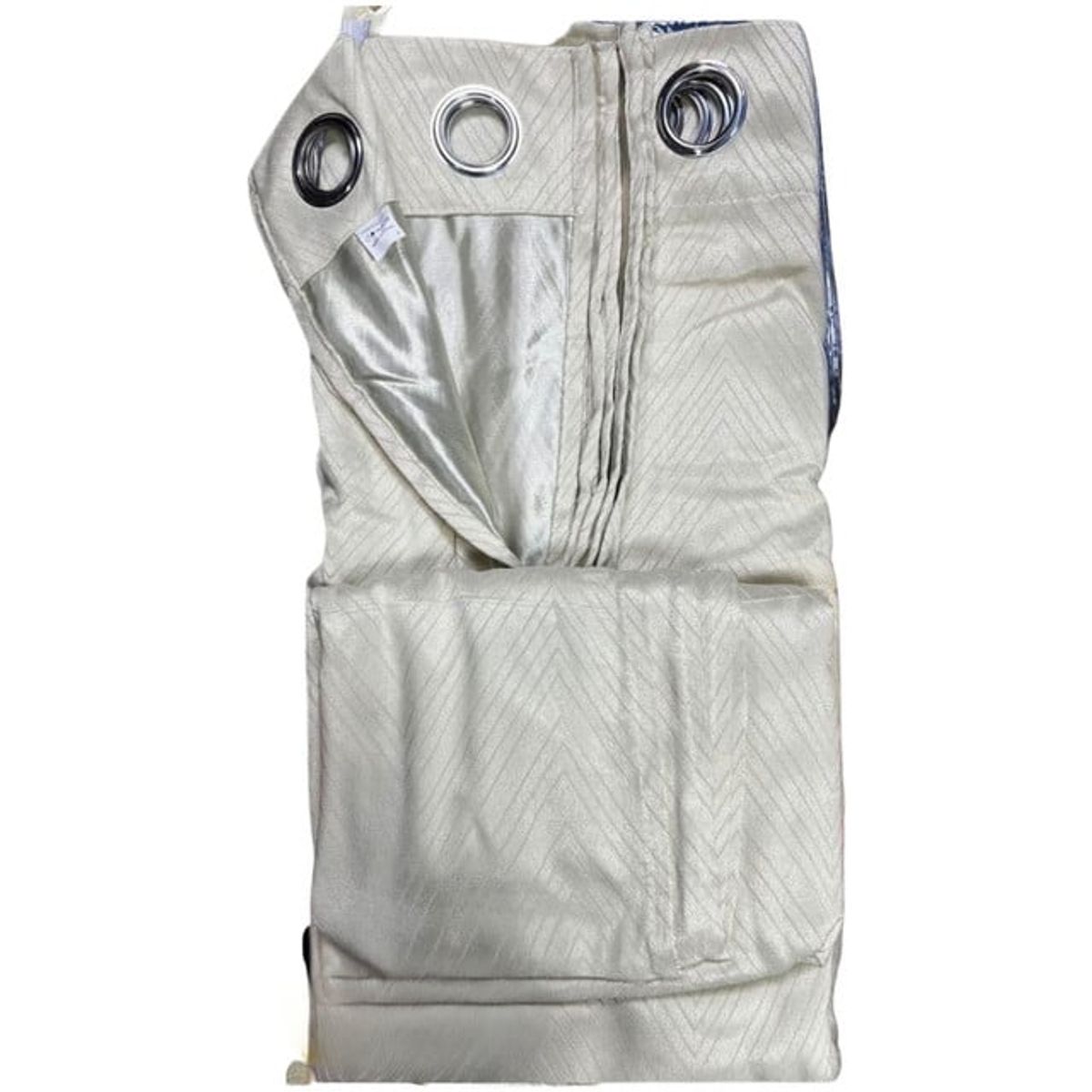 GENERICO - SET CORTINA 2 PAÑOS CON RELIEVE 140X230  BEIGE