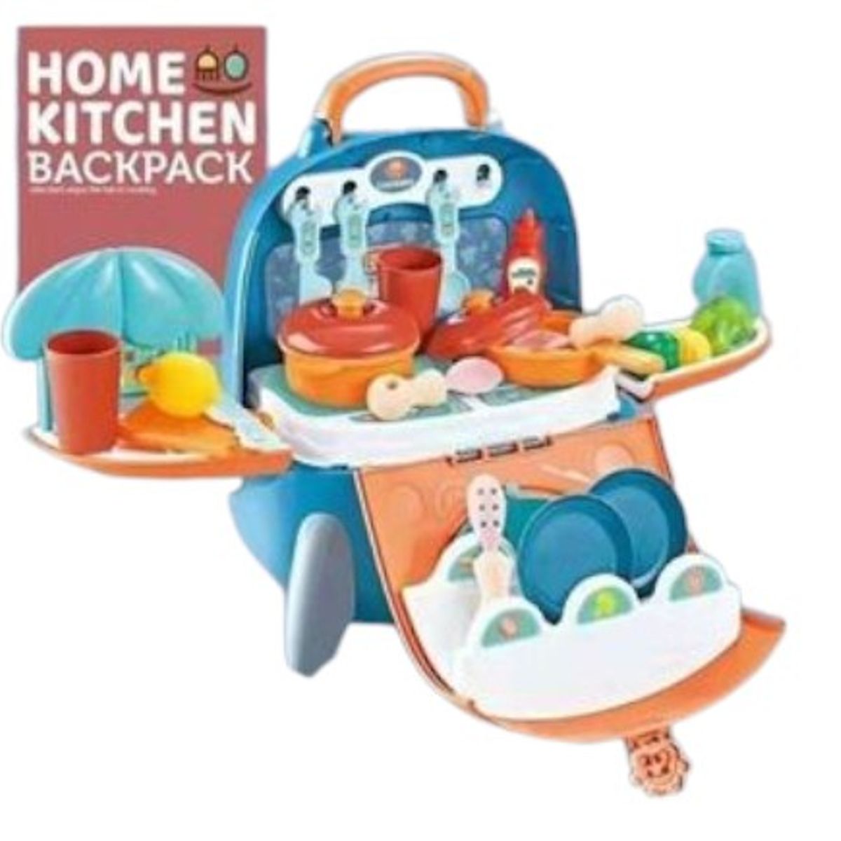 GENERICO - Set Juguete De Cocina Con 33Utensilios Para Niños celeste