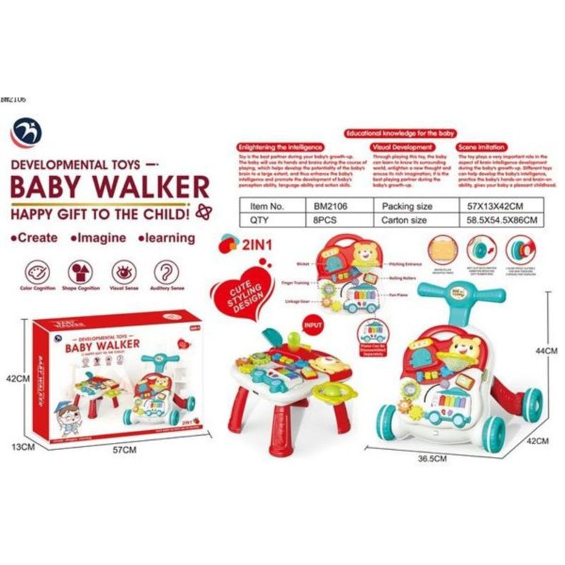 GENERICO - Andador Caminador y mesa multifuncion Para Bebel unisex