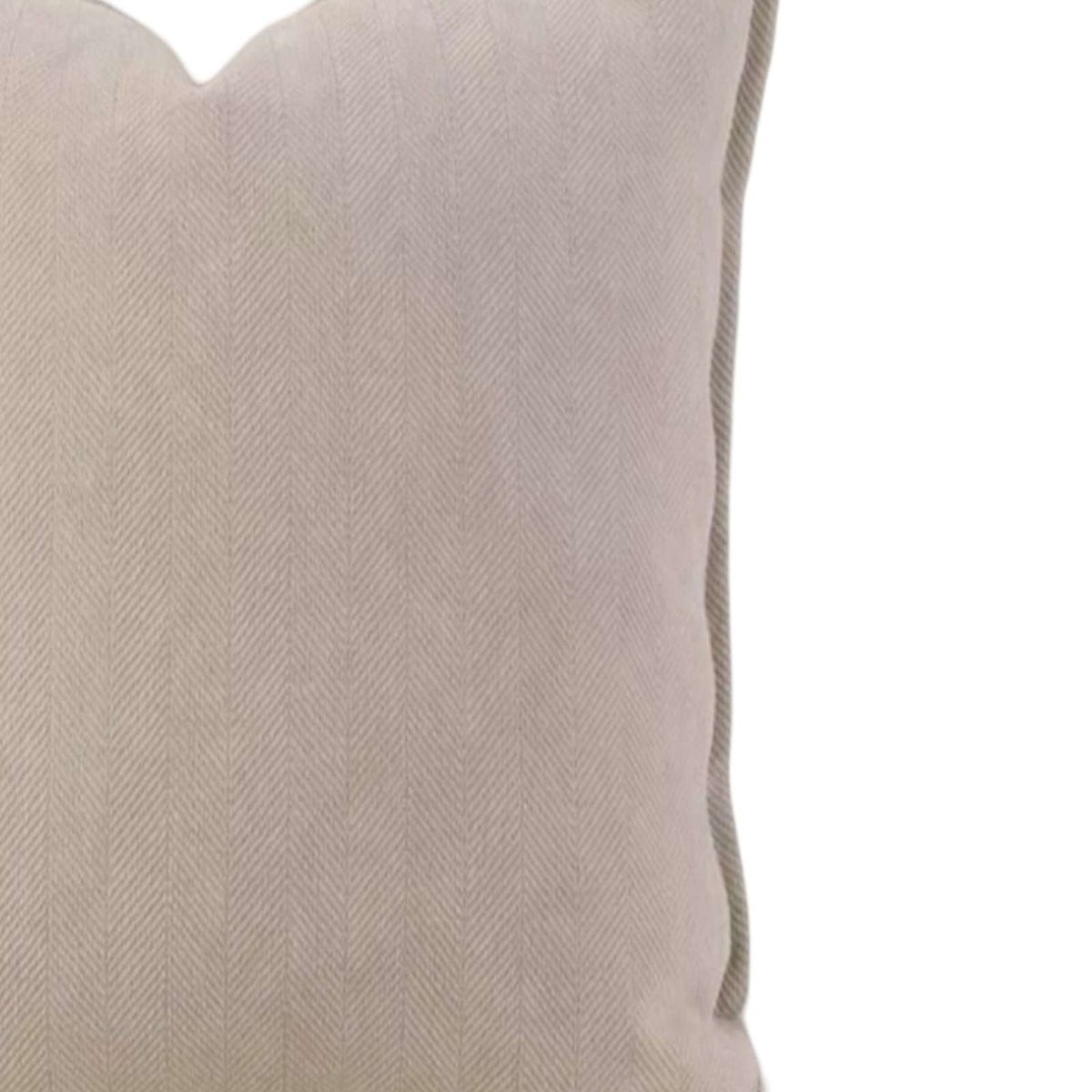 GENERICO - JUEGO DE 2  FUNDAS CHENILLE LISO 45 x 45 cm BEIGE
