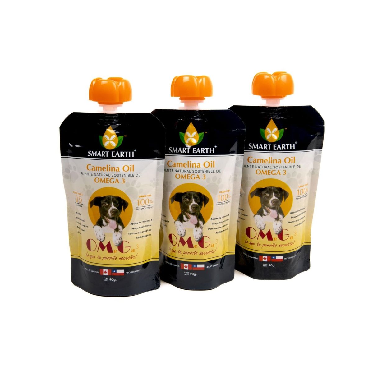 GENERICO - Omega 3 Smart Earth Camelina Oil para Caninos pack X3