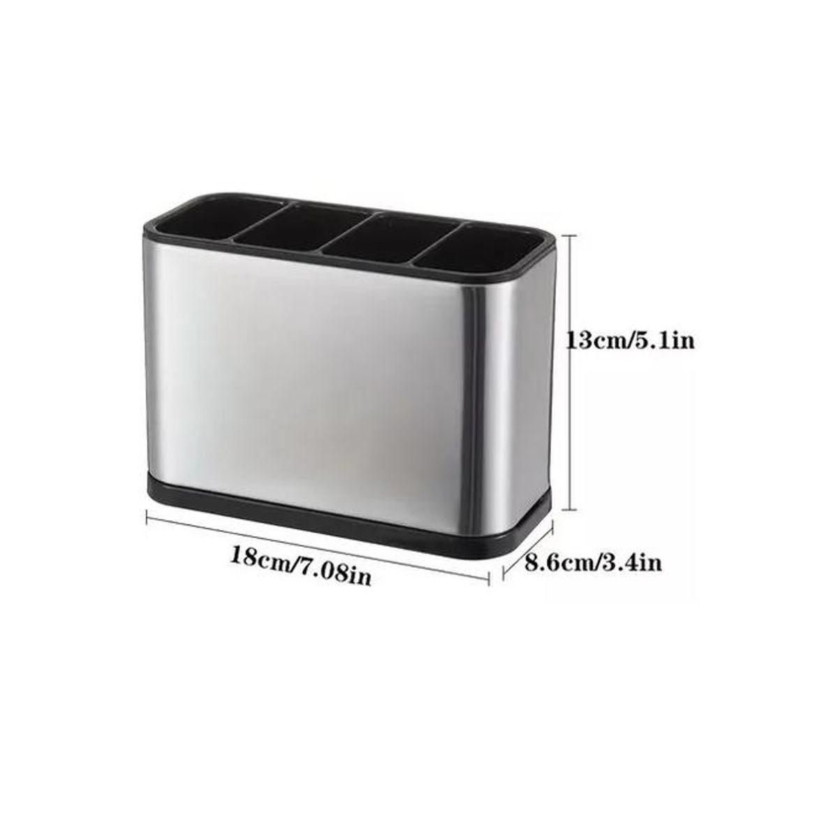 GENERICO - Escurridor de cubiertos utensilios cocina acero inoxidable