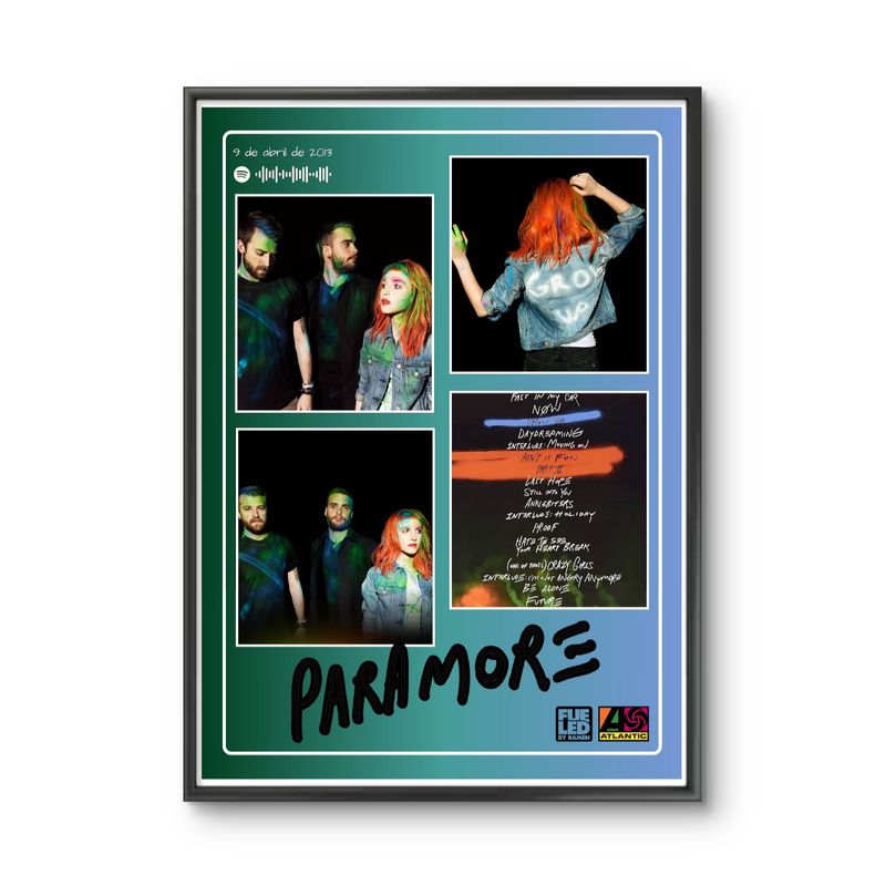 GENERICO - Cuadro decorativo Banda Paramore