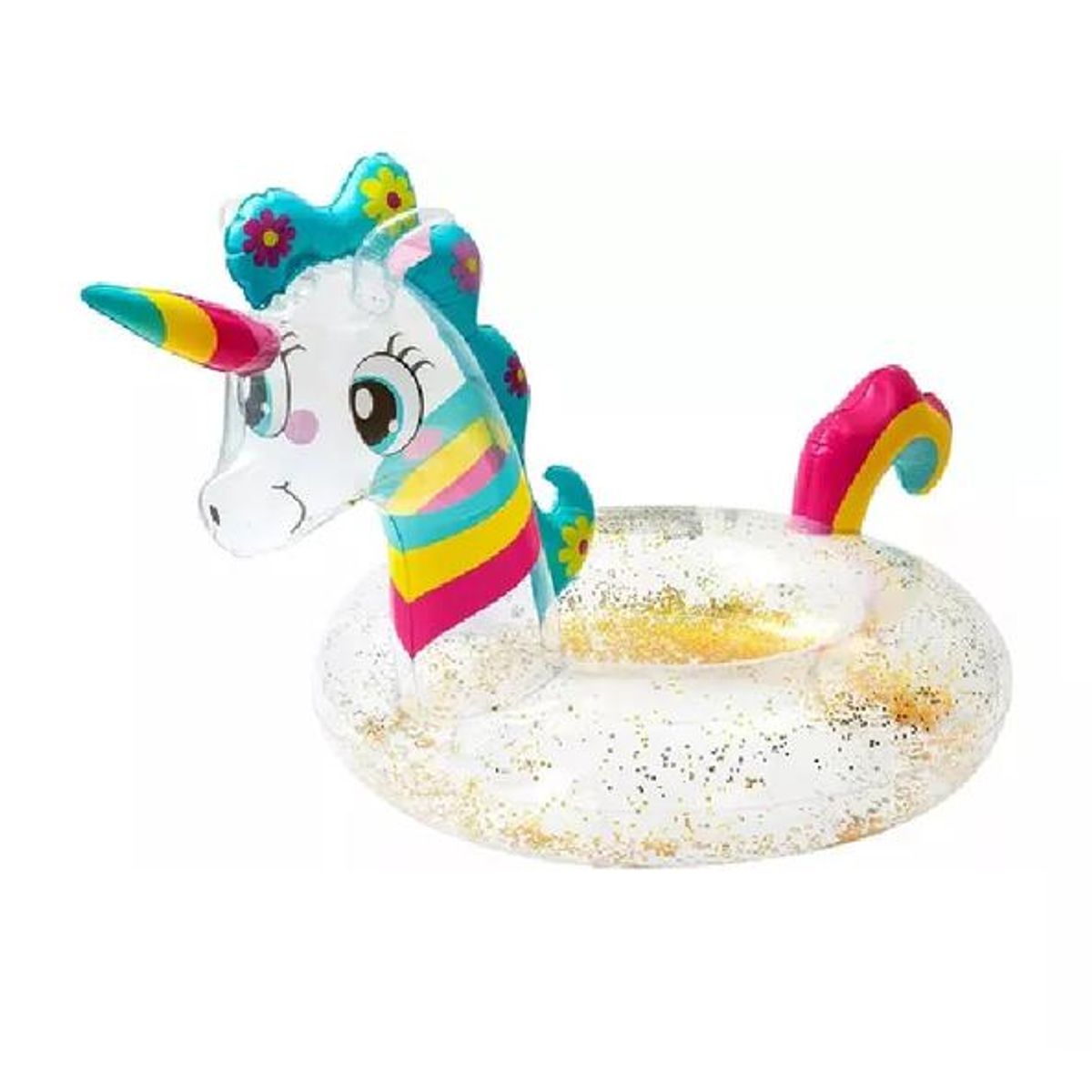GENERICO - Flotador unicornio bebé inflable 60 cm multicolor