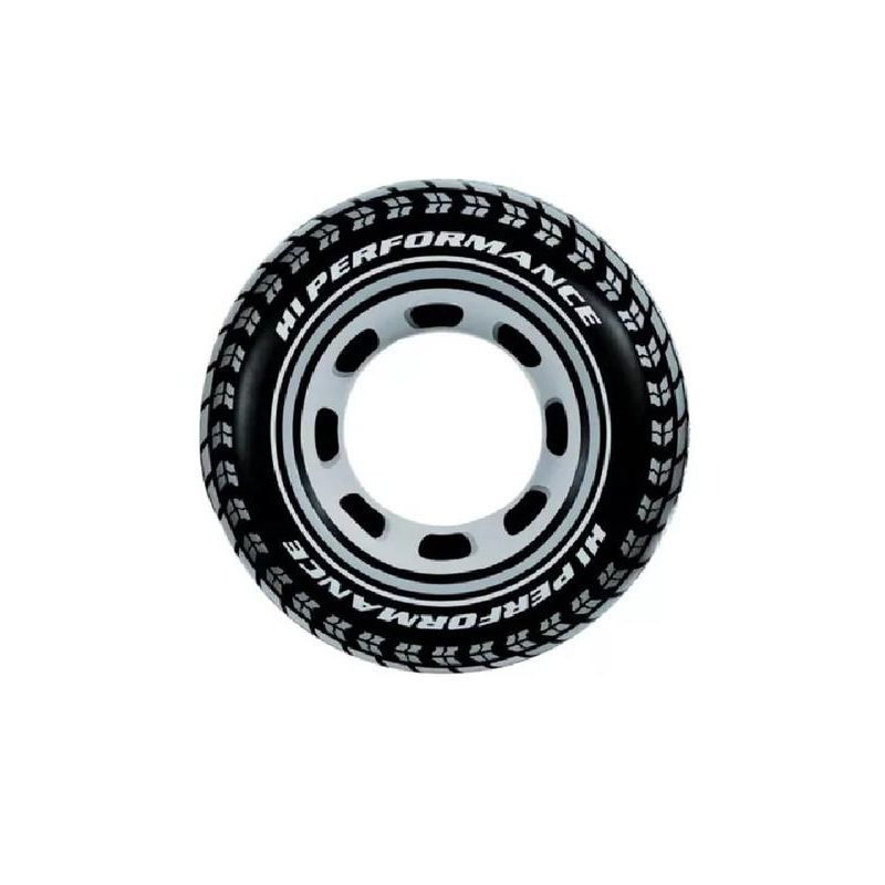 GENERICO - Flotador inflable anillo Intex Giant Tire Tube 91 cm negro