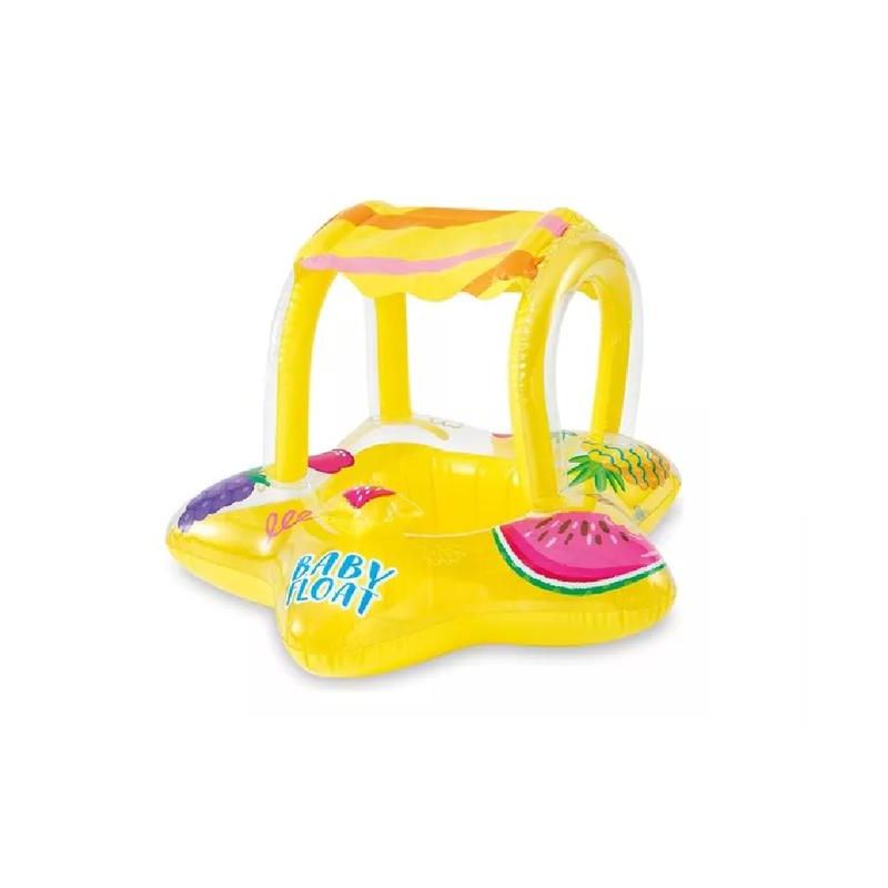 GENERICO - Flotador salvavidas inflable con techo estrella amarillo
