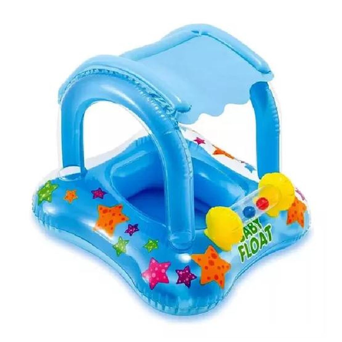 GENERICO - Flotador asiento techo agarradera con pelotitas baño bebé