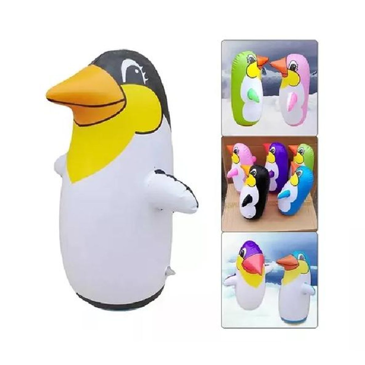 GENERICO - Pingüino porfiado inflable verano juguete multicolor