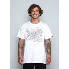 KAYA UNITE - Polera Hombre Flavor White Peach