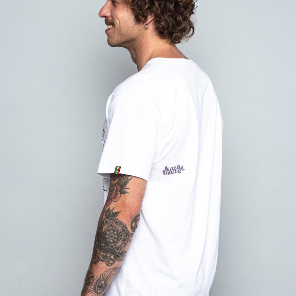KAYA UNITE - Polera Hombre Flavor White Peach