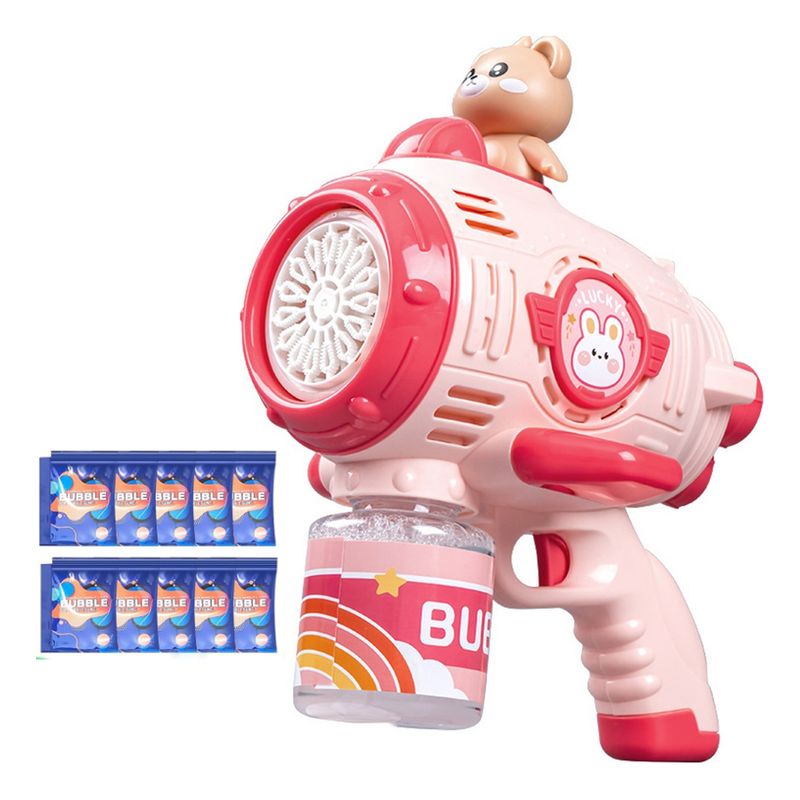 GENERICO - Rosa Soplador Automático De Burbujas Juguete Regalos Para Niños