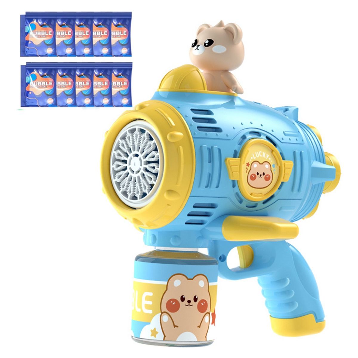 GENERICO - Azul Soplador Automático De Burbujas Juguete Regalos Para Niños