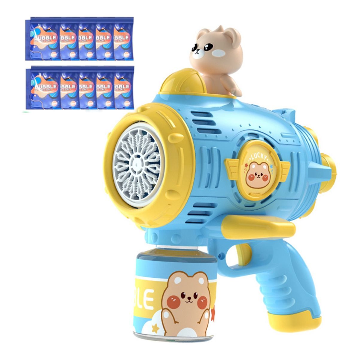 GENERICO - Azul Soplador Automático De Burbujas Juguete Regalos Para Niños