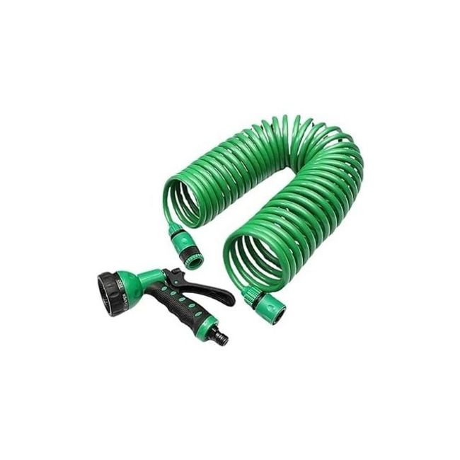 UNIVERSAL - Manguera de Jardín de Bobina Riego de 30 Metro, Resistente a la Corrosión