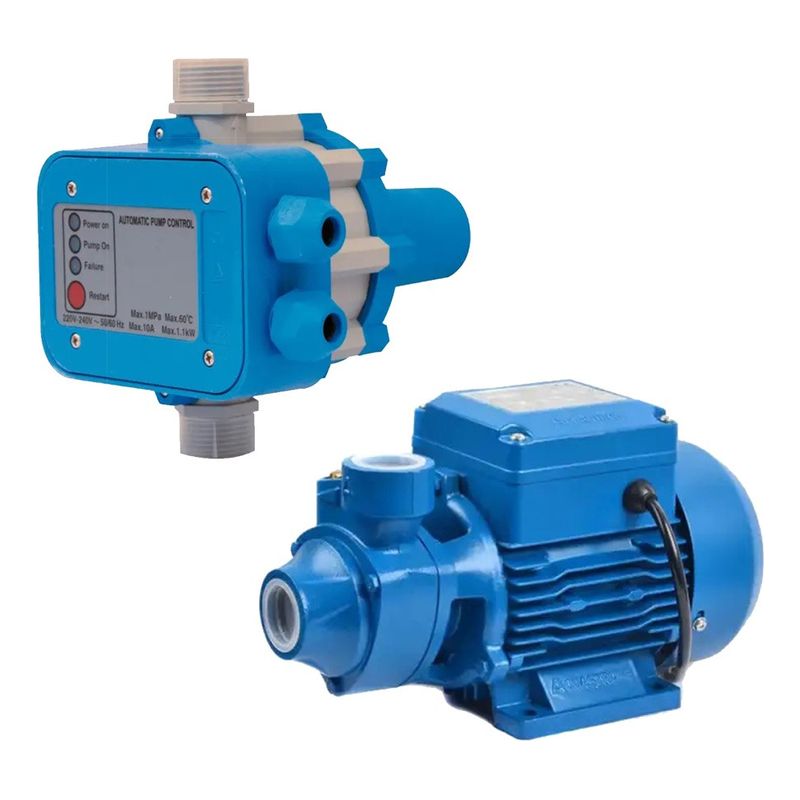 U BUY - Kit Bomba De Agua 05hp 220v + Controlador Presión Elec