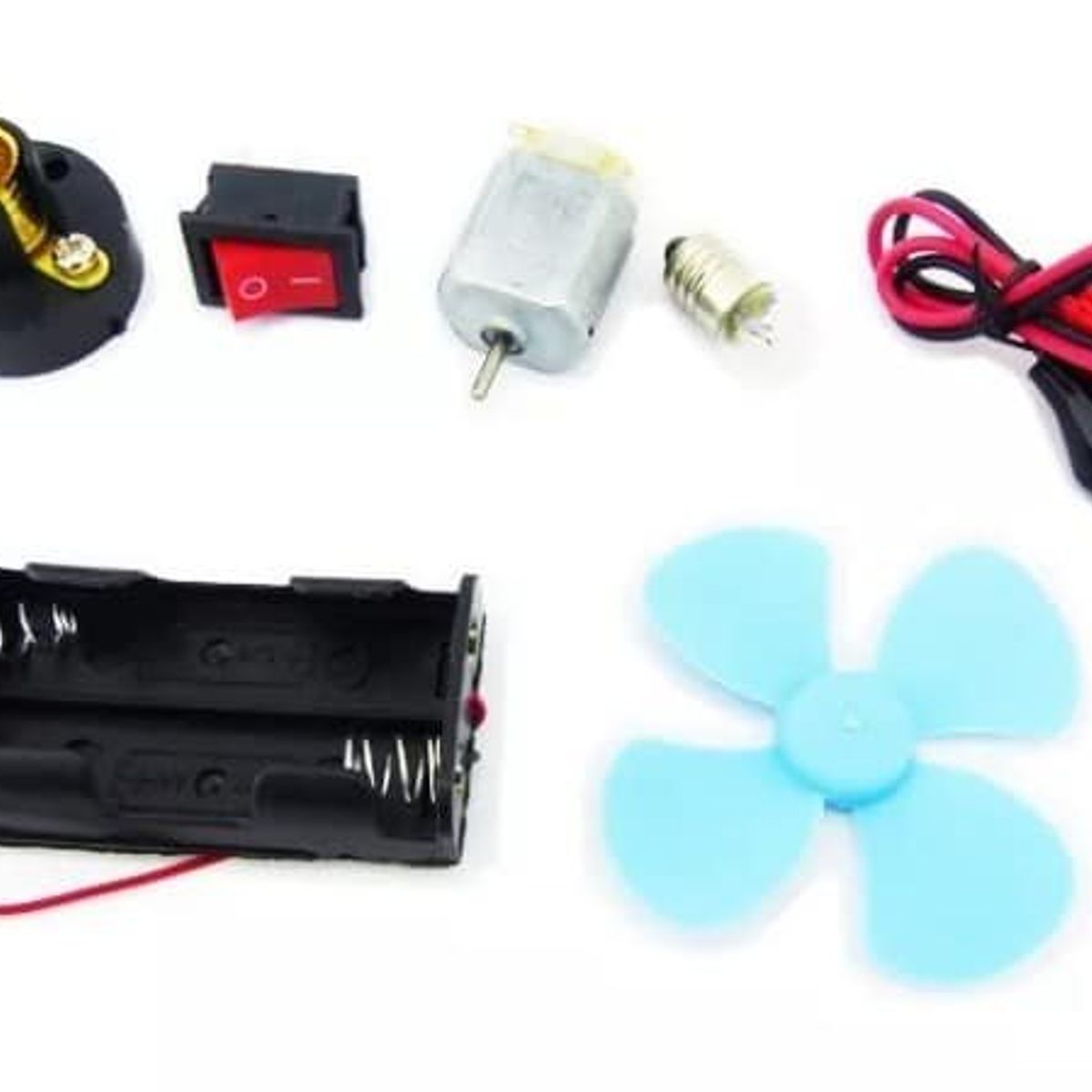 GENERICO - Kit Eléctrico Circuito Escolar 7 Piezas Proyecto Eléctrico