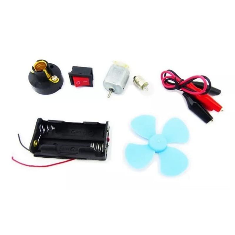 GENERICO - Kit Eléctrico Circuito Escolar 7 Piezas Proyecto Eléctrico