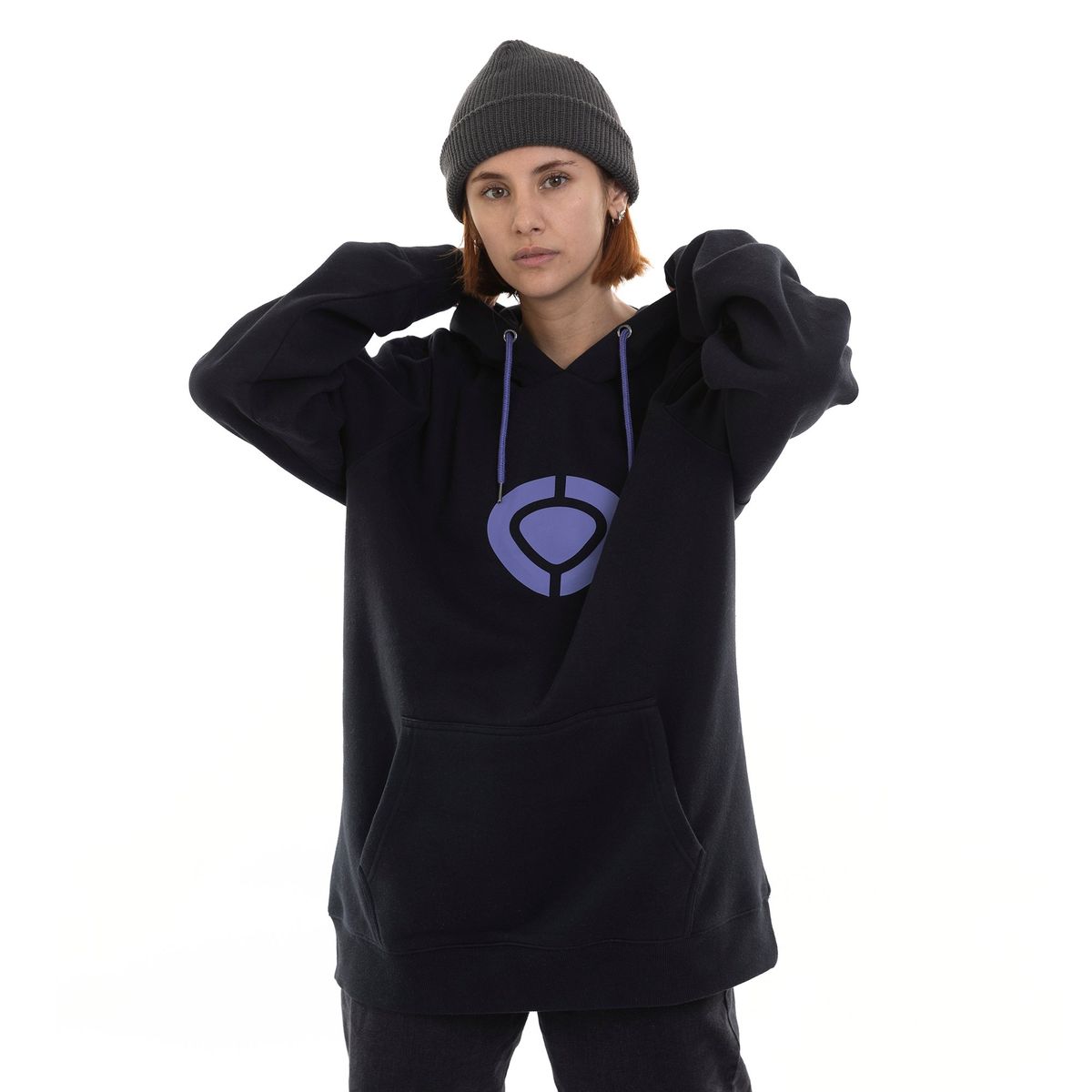 CIRCA - BIG LOGO HOOD - BLACK