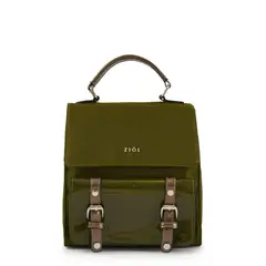 ZIOL - Mochila con tapa pequeña kylie verde oliva