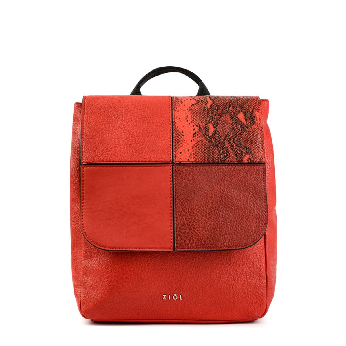ZIOL - Mochila con tapa mediana elinna rojo