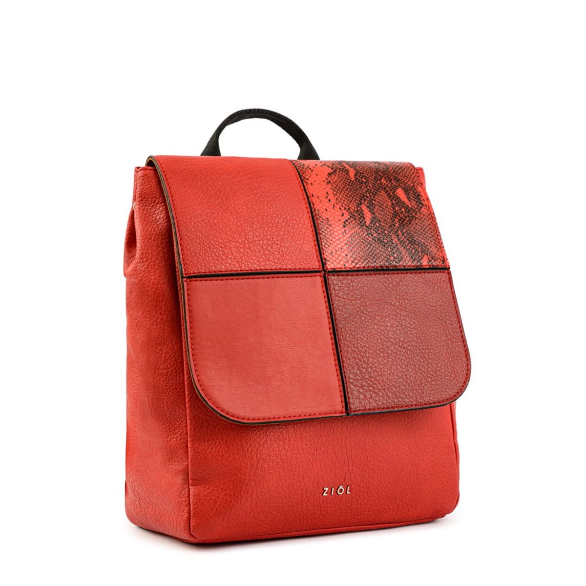 ZIOL - Mochila con tapa mediana elinna rojo