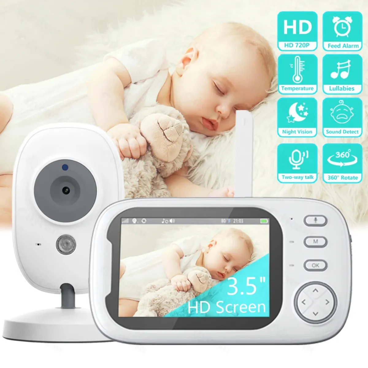 GENERICO - Monitor de bebés baby monitor ABM600