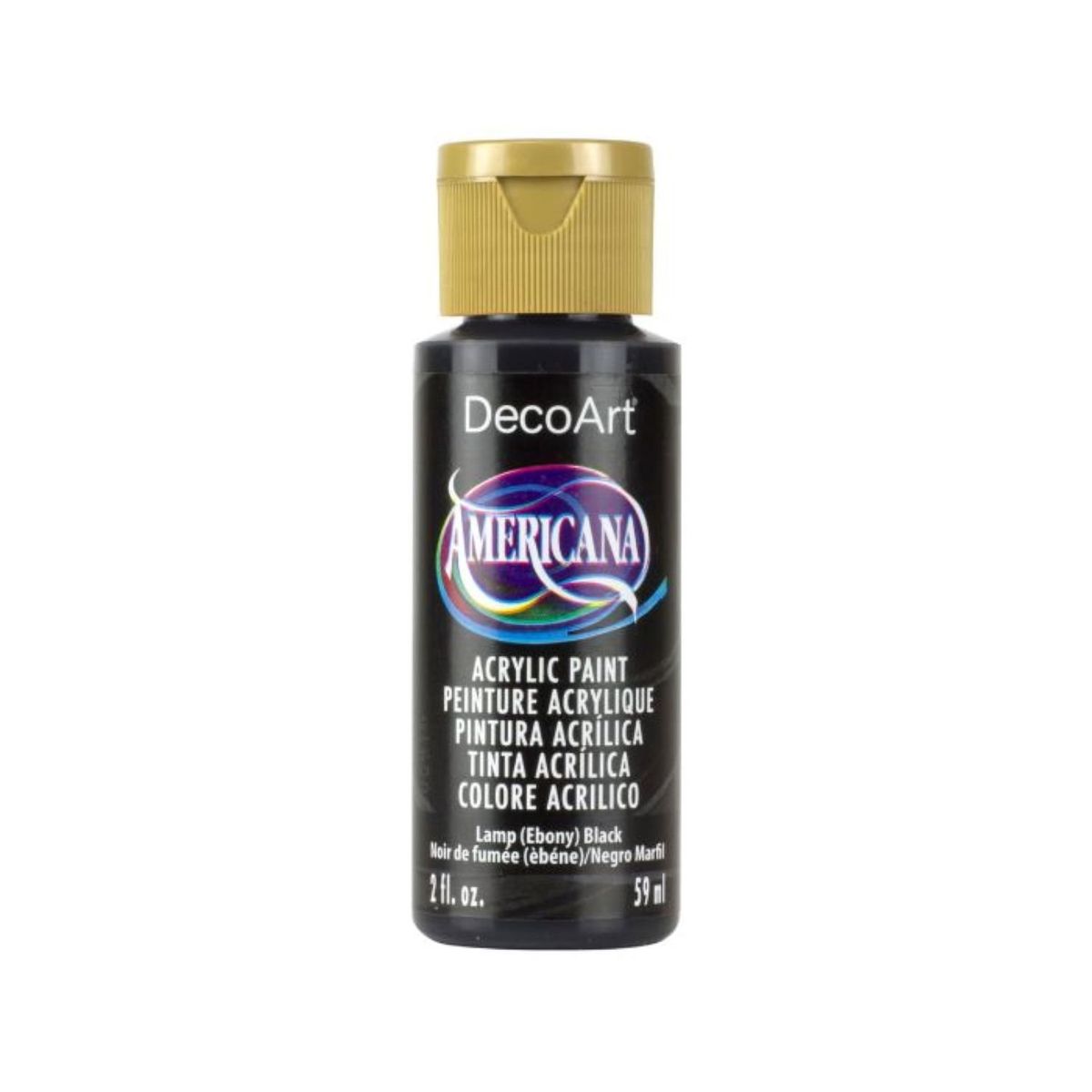 DECOART - Pintura Acrílica DecoArt Lamp Black DA067 Negro 59 ml