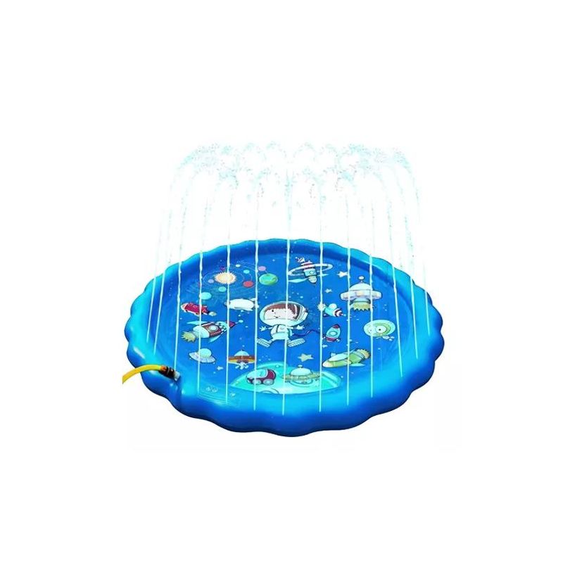 GENERICO - Alfombra de agua tipo fuente piscina 17 m para niños azul