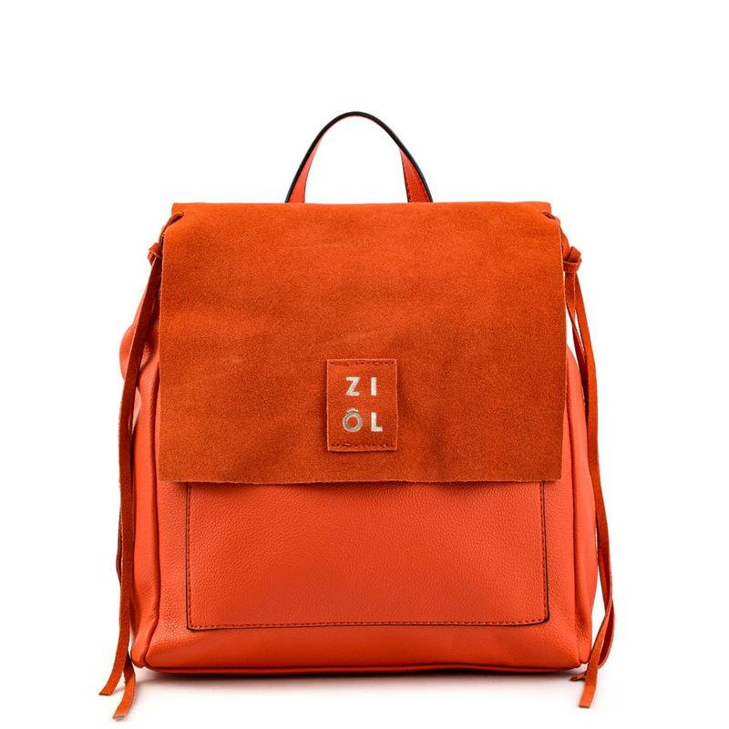 ZIOL - Mochila con tapa mediana adelia rojo tomate