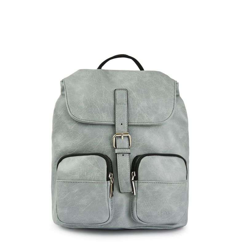 ZIOL - Mochila con tapa mediana basy denim