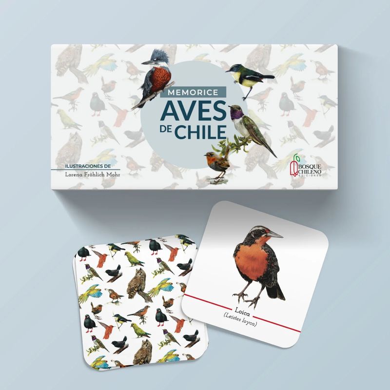 GENERICO - Juego Memorice Aves de Chile - Con Ilustraciones