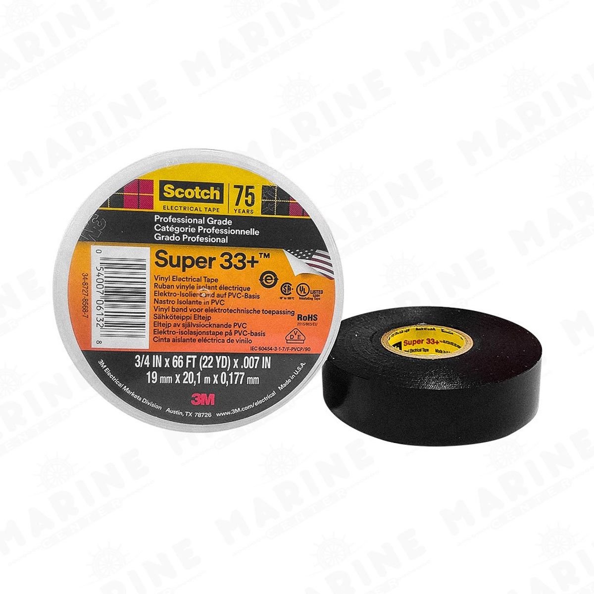 3M - Cinta Aisladora Profesional Super 33+ 19mm x 20 metros 3M