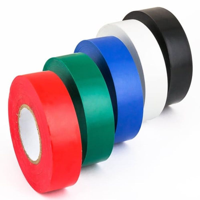 3M - Pack Cinta Aisladora Temflex 165 19mm x 9,14mt 5 Colores 3M