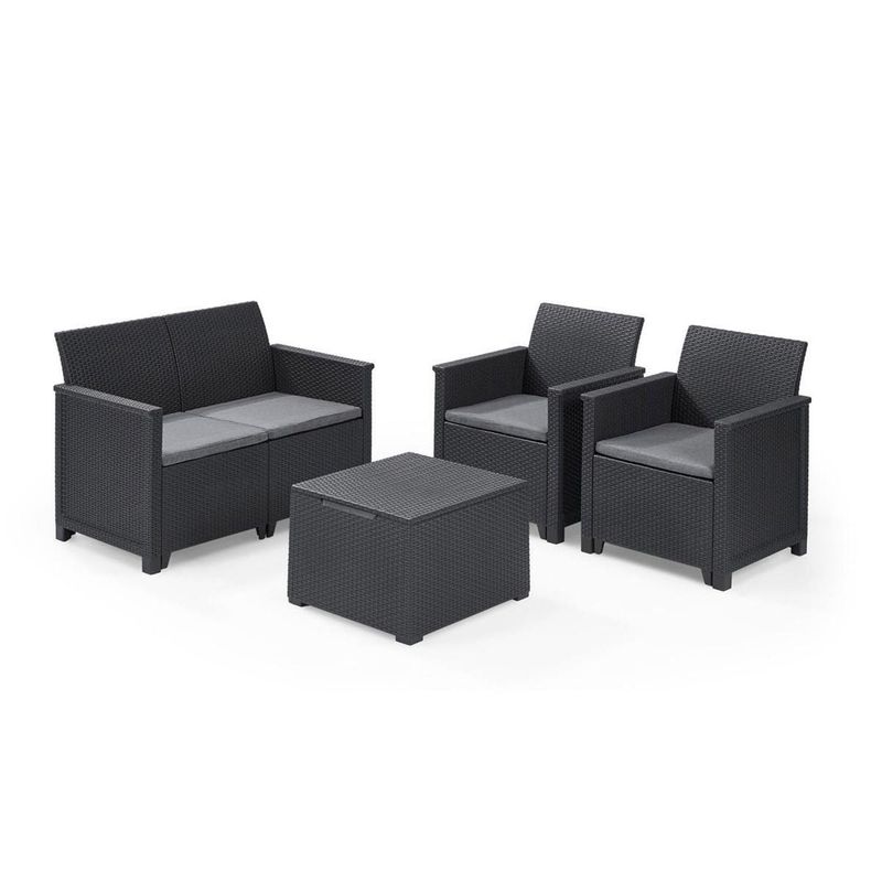 KETER - Set de Jardin Elodie Grafito