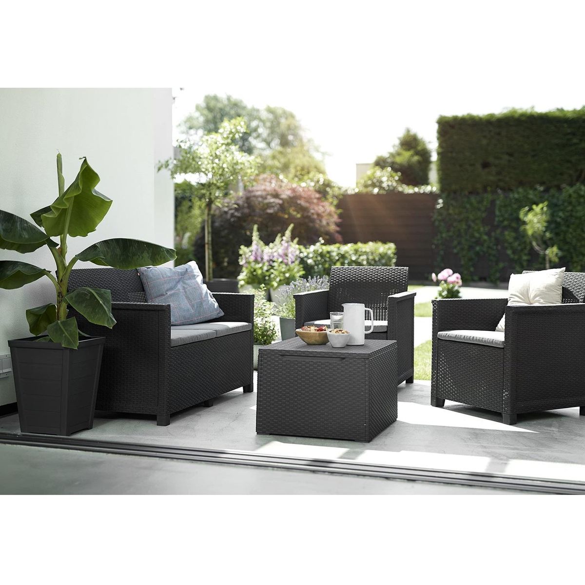 KETER - Set de Jardin Elodie Grafito