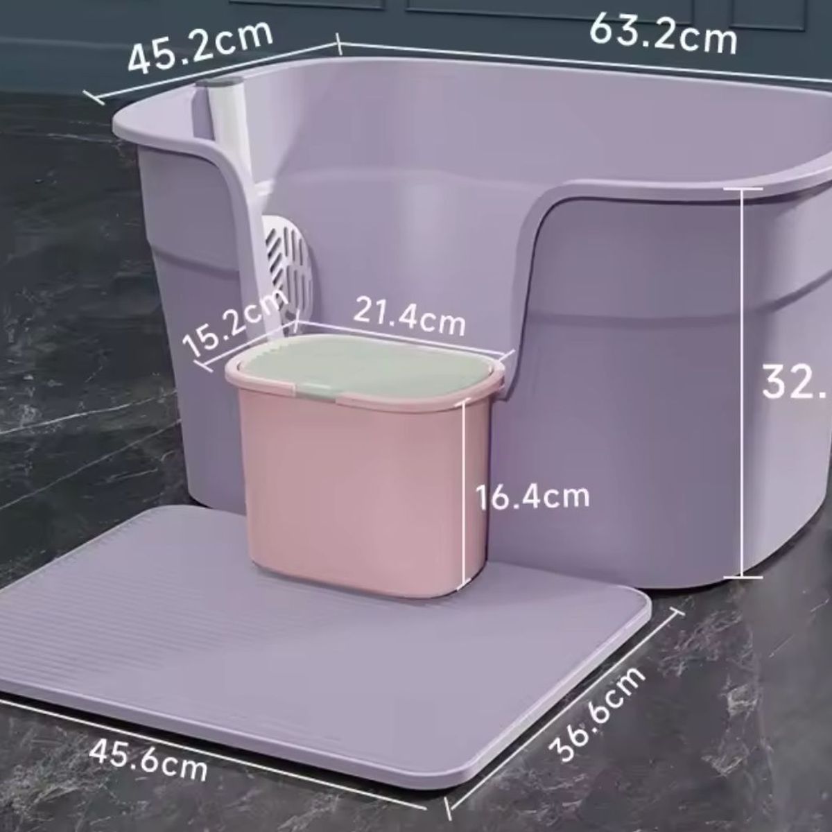 GENERICO - Arenero Para Gatos Bandeja Abierta Grande Sanitario