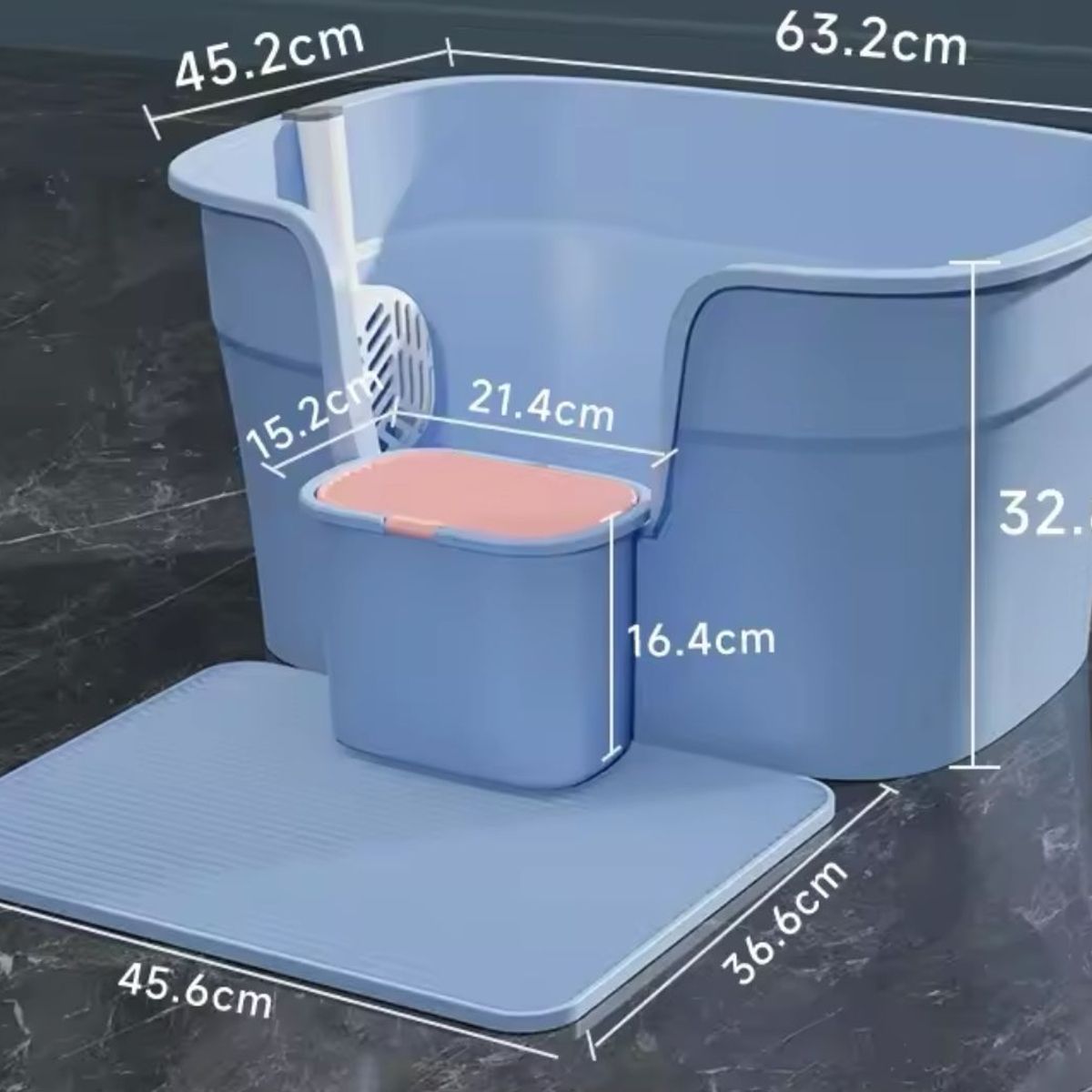 GENERICO - Arenero Para Gatos Bandeja Abierta Grande Sanitario