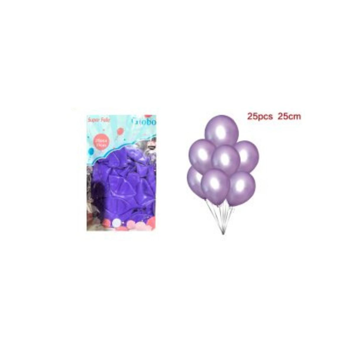 GENERICO - GLOBOS LATEX 25 CM 25 PCS