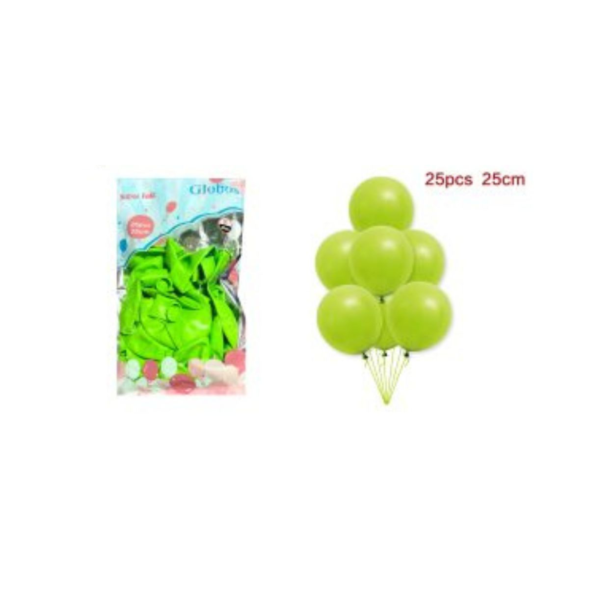 GENERICO - GLOBOS LATEX 25 CM 25 PCS